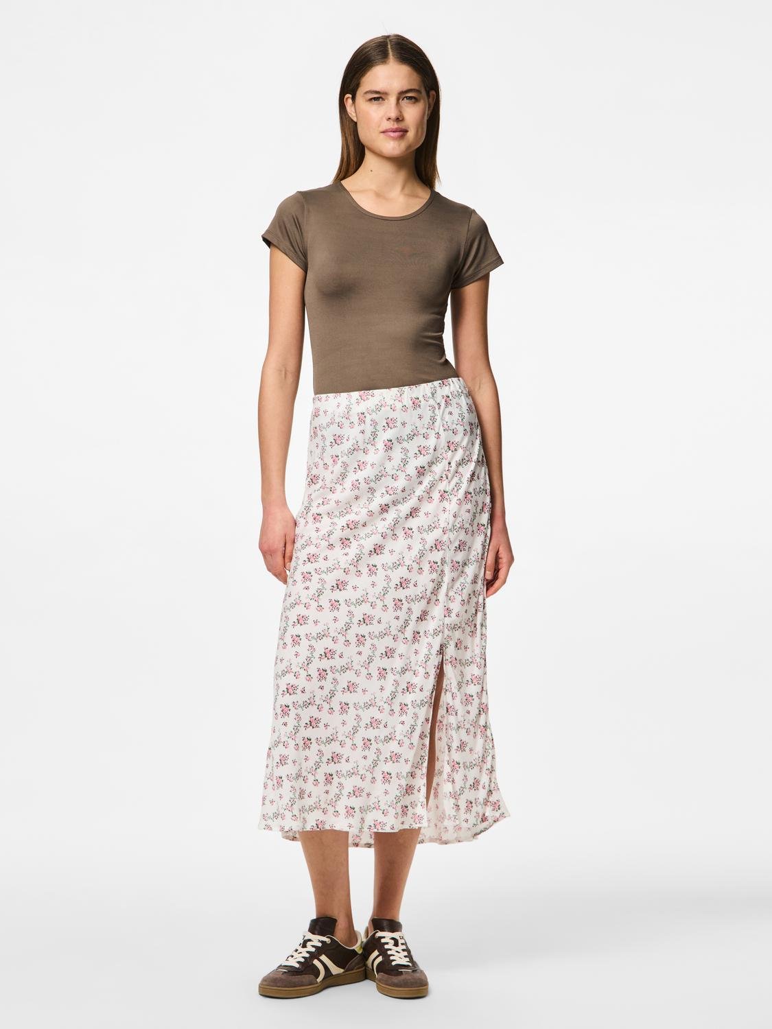 PCNYA Midi Skirt - Cloud Dancer - VERO MODA & VILA Bergvik